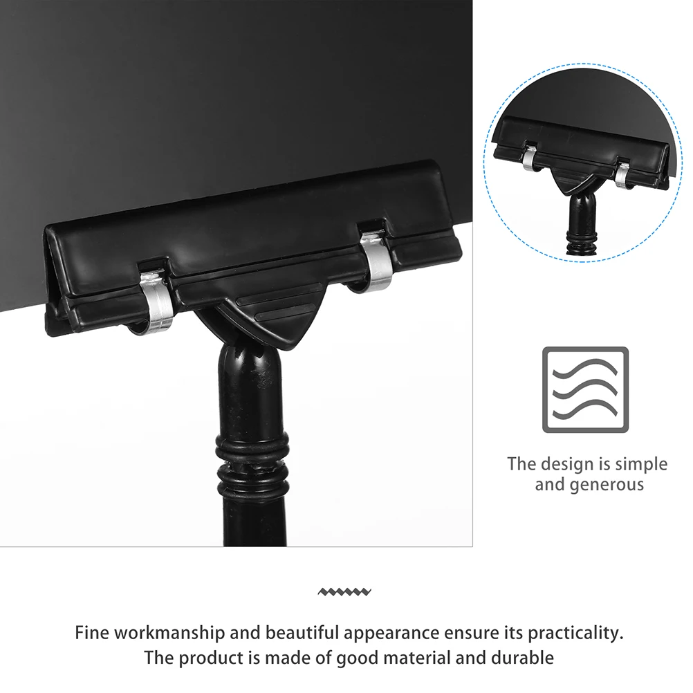 

4 pcs Price Tag Display Holder Lightweight Label Stand For Merchandise Sign Food Menu Wine Rack Desk Name Clip Erasable Display