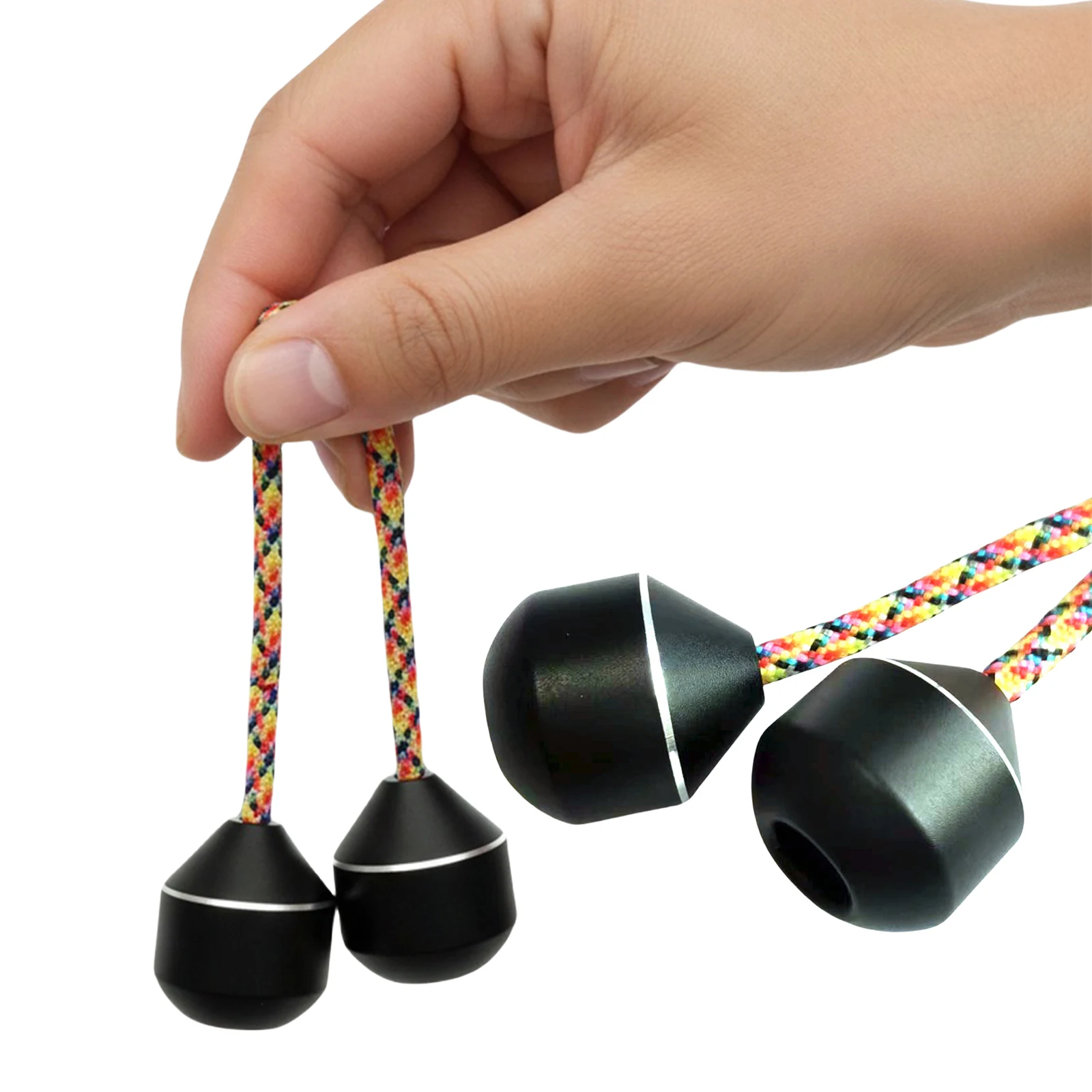 Metal Fidget Skill Worry Beads Relieve Anxiety Toy Spin & Bump Movement Stress Relief Toy for Men Women Youngs Skill Players