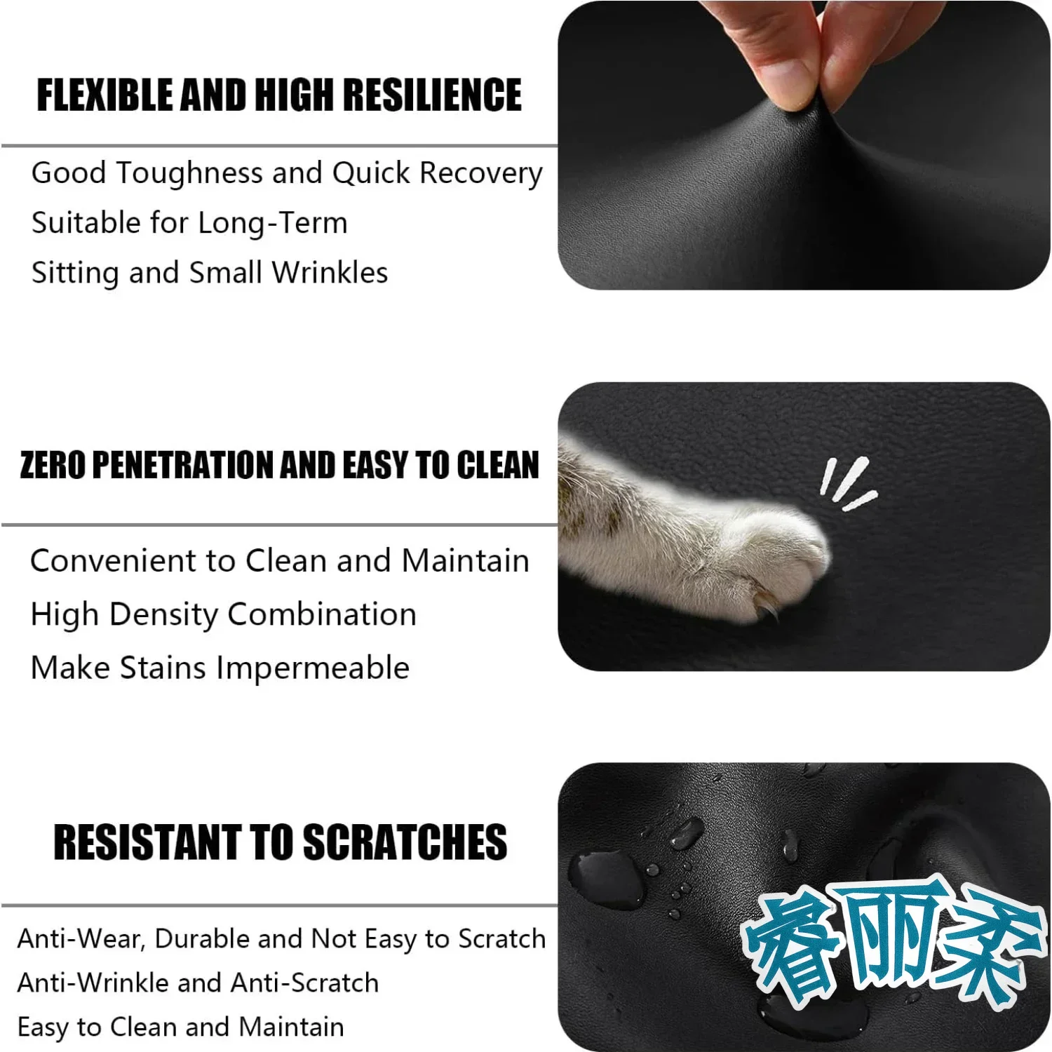 غطاء اللوح الأمامي للسرير من جلد البولي يوريثان، مقاوم للماء، غطاء أمامي للسرير قابل للتمدد، غطاء أثاث مزخرف مقاوم للغبار