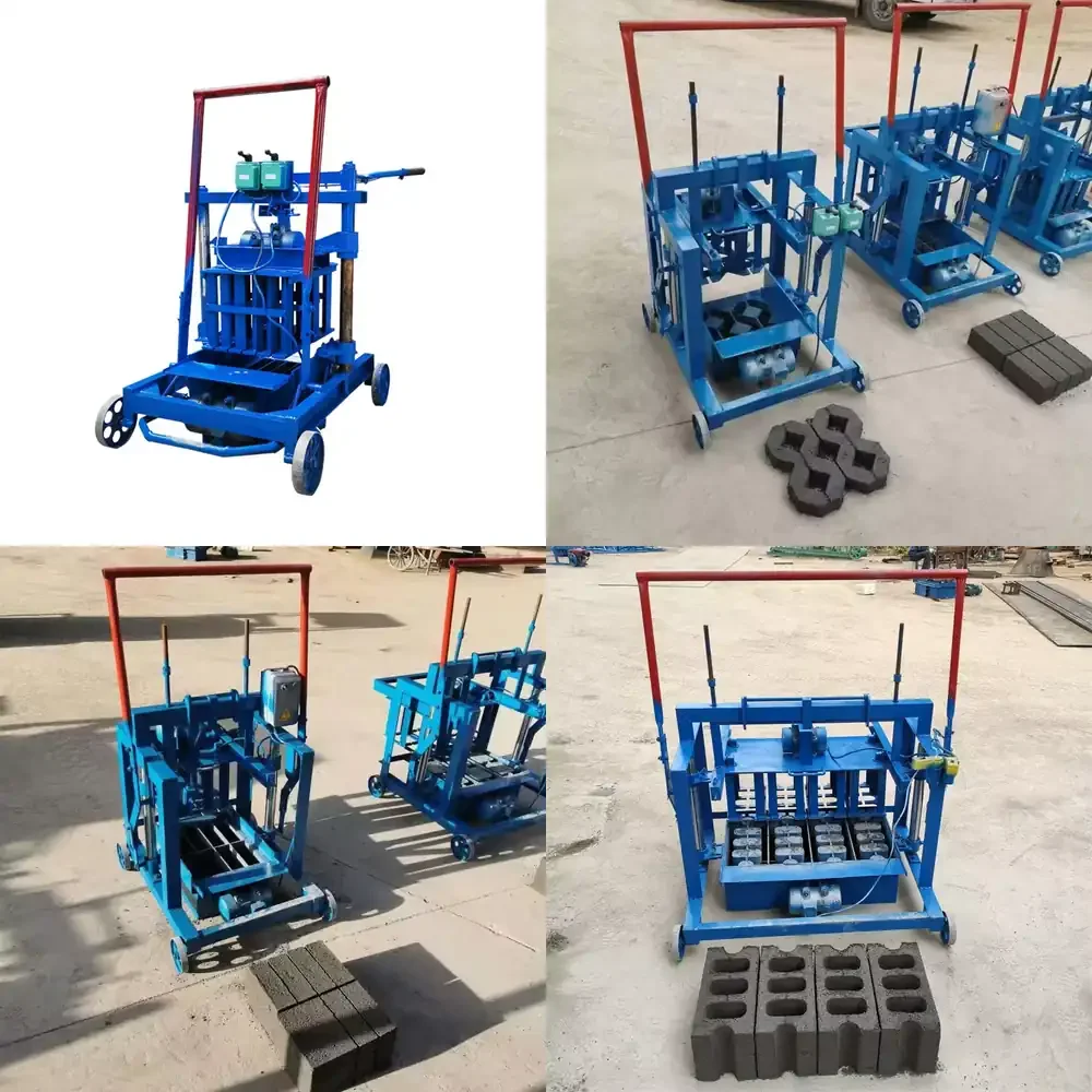Vacuum Cement Construction Block Machinery Equipment Concrete Building Materials Hollow Brick Making Machine