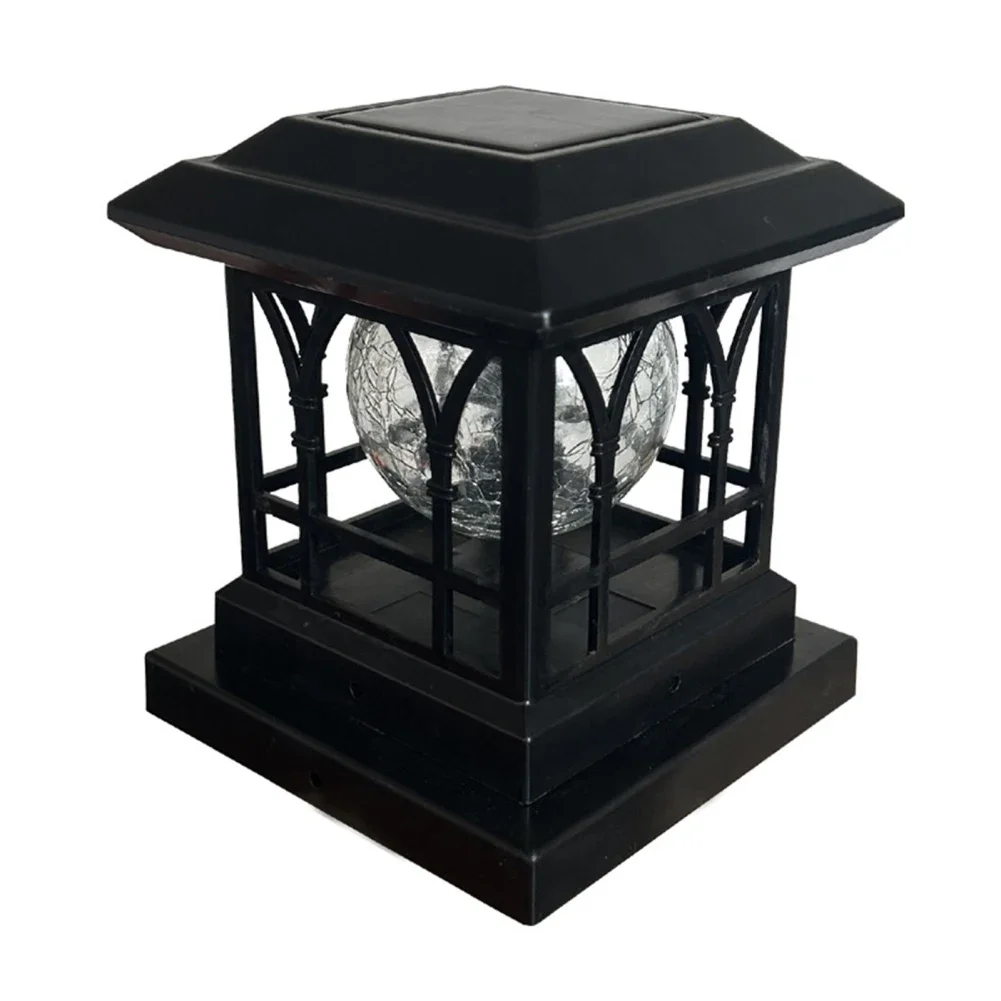 

Solar Post Lights 600mAh 2 Modes Dusk To Dawn Solar Lamp with Detachable Base Outdoor Waterproof Lighting Festive Party Supplies