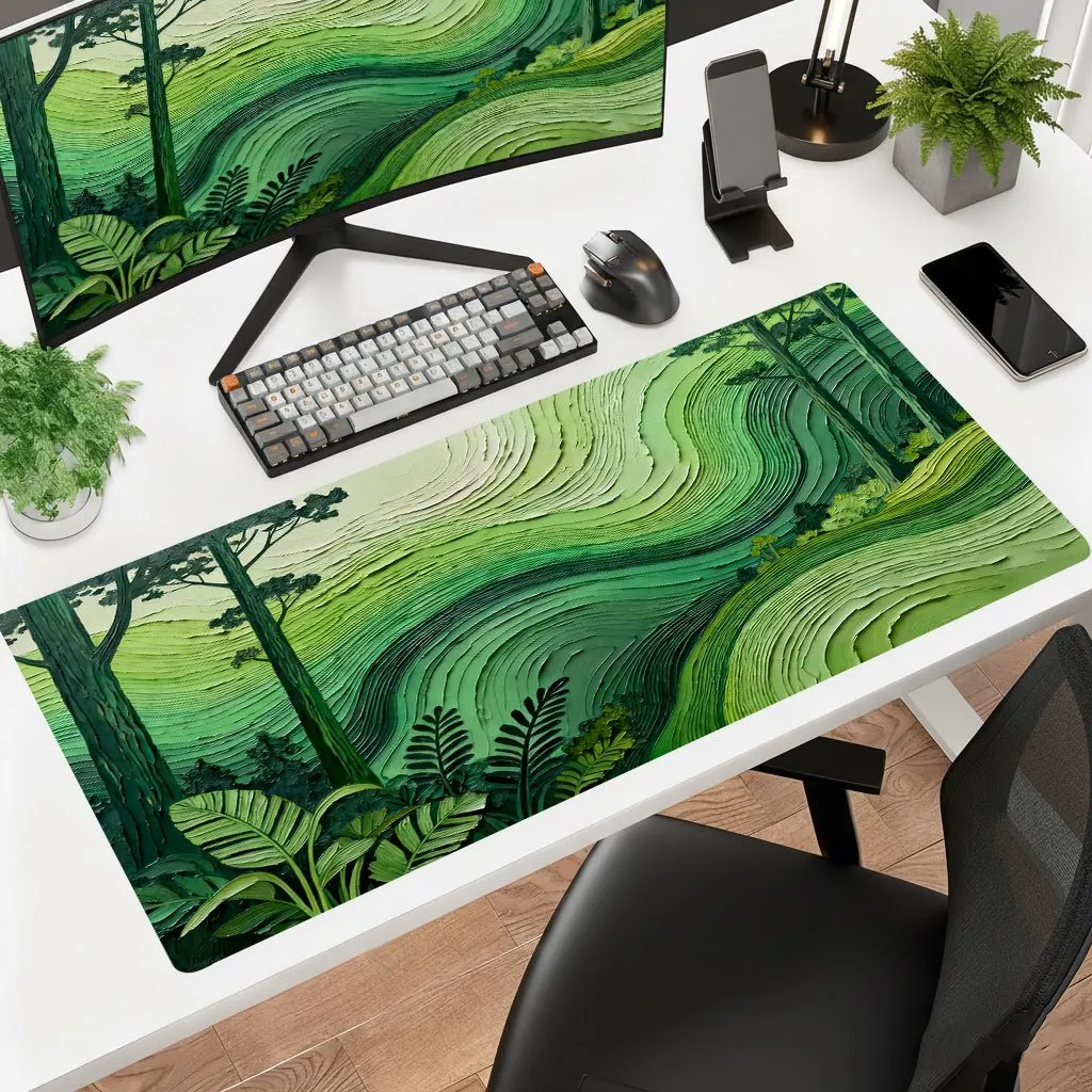 

Brand Line Art Tree Iron Art Mouse Pad Non-Slip Rubber Backing Washable Thick 2Mm Polyester For Office Laptop Gaming Desk Mat