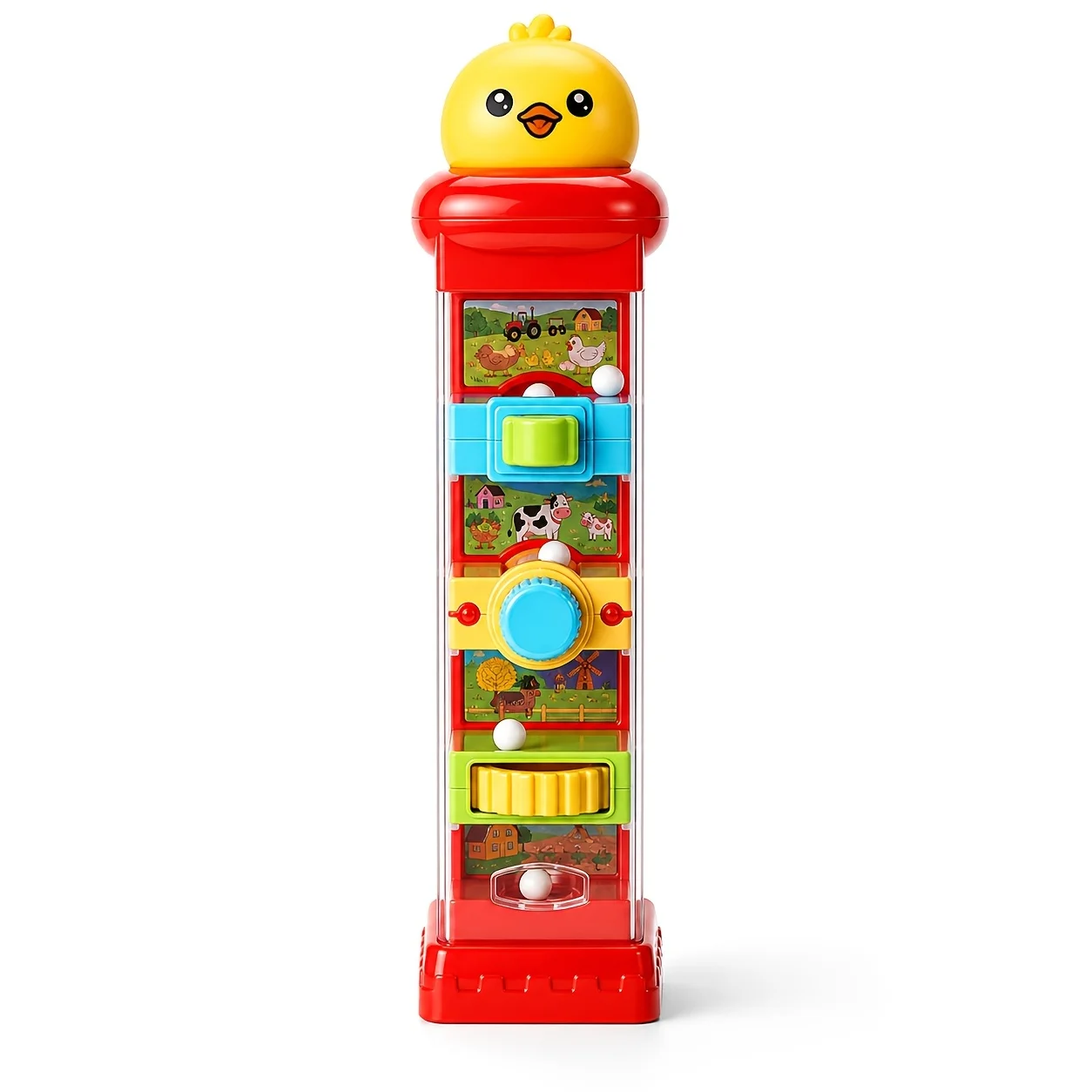 Farm Chick Challenge Tower Brain Toy, Fun Activity Cube, Focus And Hand-Eye Coordination Toy, Busy Sensory Causality, Education