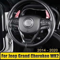 For Jeep Grand Cherokee WK2 2014 2015 2016 2017 2018 2019 2020 ABS Car Steering Wheel Button Frame Cover Trim Decoration Sticker