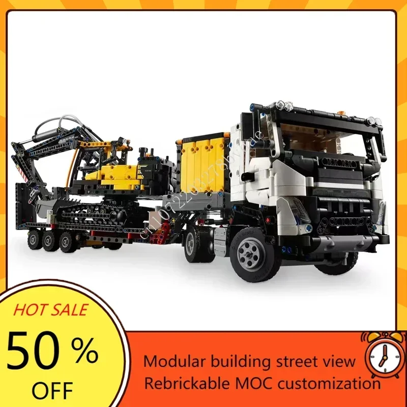 

2274 шт. MOC-42175 City FMX модель грузовика и экскаватора на заказ головоломка технология DIY сборка детские игрушки рождественские подарки