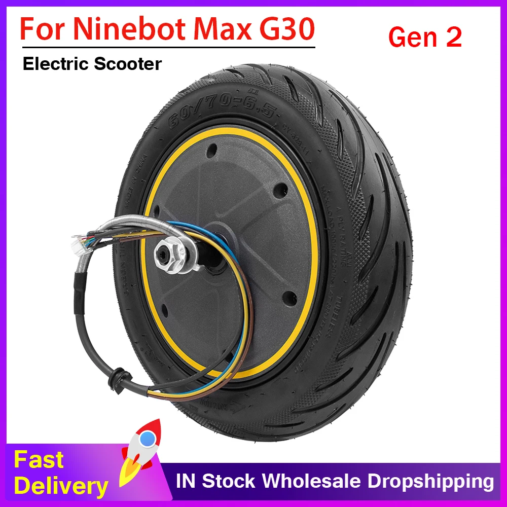 Original Gen 2 Motor For Ninebot Max G30 Electric KickScooter 350W Engine Motor Assembly 60/70-6.5 Wheel Tires Replacement Parts