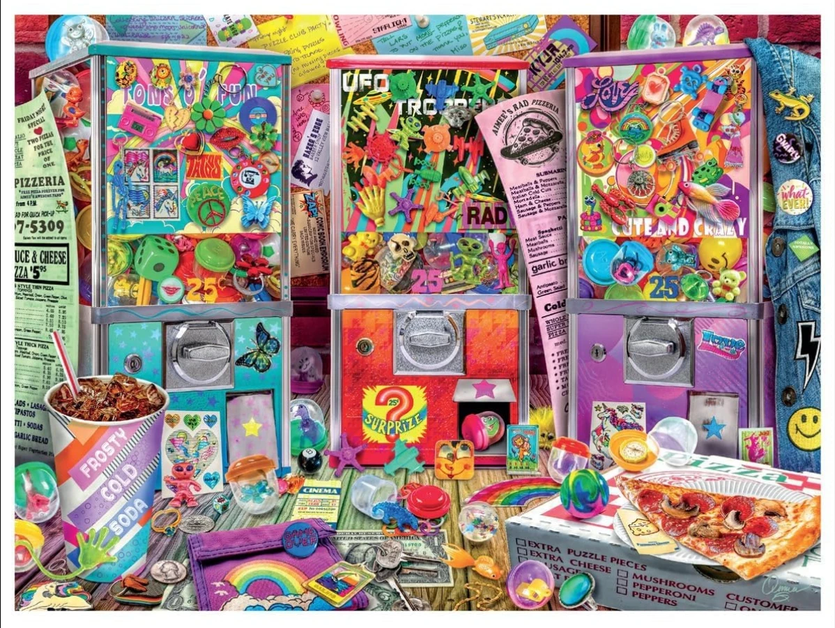 120/300/500/1000 Pieces Adult Pizza and Pocket Change Jigsaw Puzzle Stress Relief Entertainment Toys Puzzles Christmas Gift