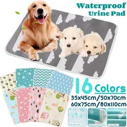 Large Waterproof Reusable Dog Urine Pad Waterproof Pet Training Mat Absorbent Breathable Dog Diaper Mat Doggy Pad Pet Accessorie