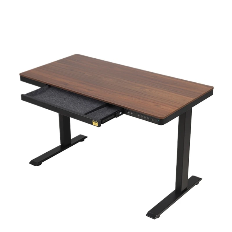 

*Wooden Desktop Ergonomic Height Adjustable Standing Desk Modern Adjustable Height Electric Home Office Furniture Table