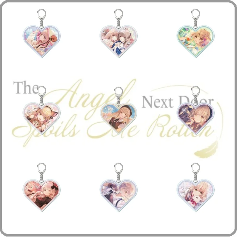 The Angel Next Door Spoils Me Rotten Acrylic Keychain Mahiru Shiina Amane Fujimiya Couple Set Keyring Bag Pendant Birthday Gift