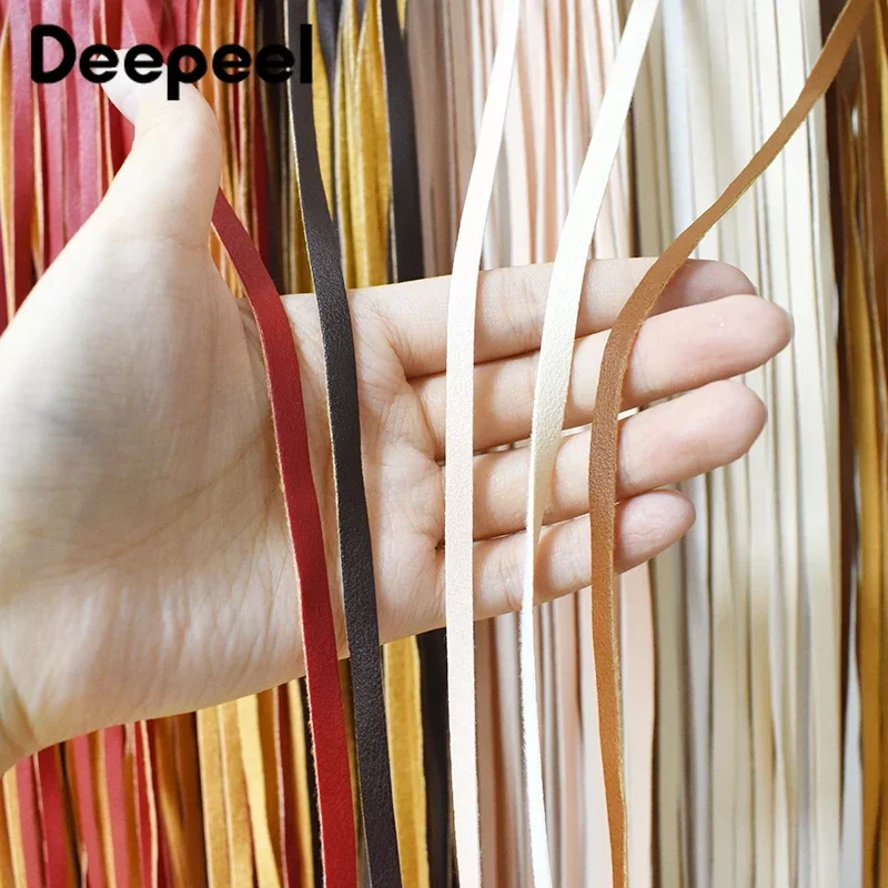 1Pc 66*50/70cm Leather Fringe Tassel Lace Trim Ribbon Long Fringes for Jacket Clothes Dress Edging DIY Crafts Sewing Accessories