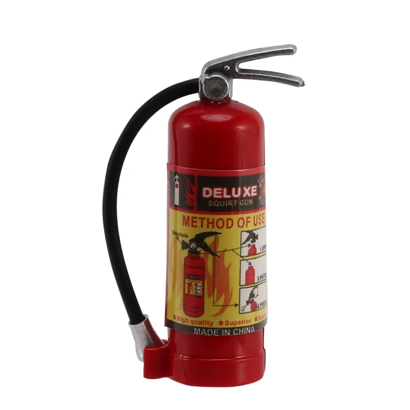 RC Decoration Metal Mini Fire Extinguisher for 1/10 RC Crawler Axial SCX10 90046 Traxxas TRX4 Tamiya D90,Red