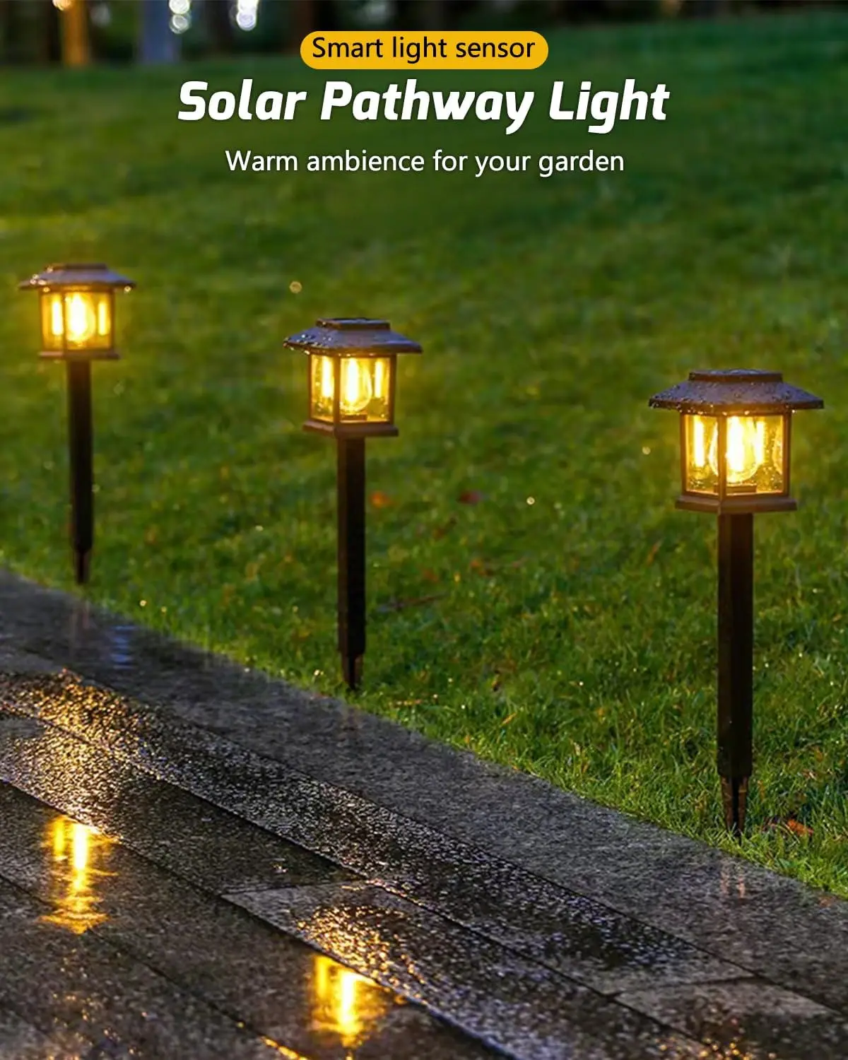 

12 Pack Solar Pathway Lights Outdoor Waterproof Garden Yard Patio Driveway Decor