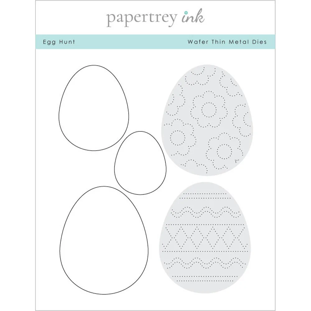 Easter Egg Hunt Dies Stamps Stencil Set New Metal Cutting Dies Rectangles and Circles DIY Scrapbook Paper Card Handmade 2025 New