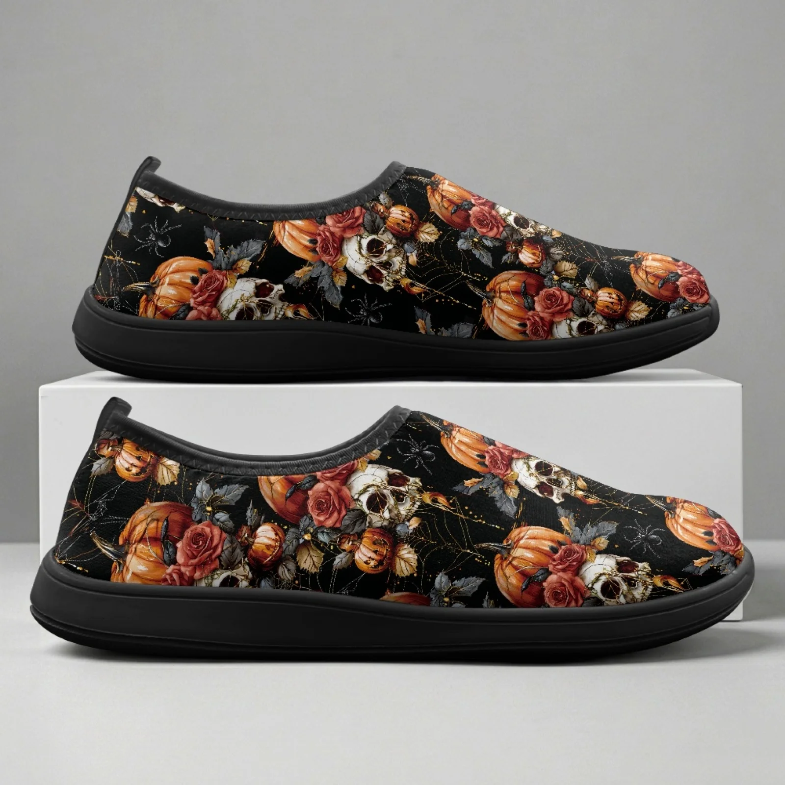 PENSTROLL Pumpkin Rose New Design Sneakers Polyester & EVA Tennis Shoe Wide Toe Box Casual Shoes for Middle Age