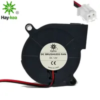 +NEW for3D Printer Parts 5015 Blower Fan DC 12V 24V Turbo cooling fan 5cm 50x50x15mm Anet A8 A6 5015 2-pack