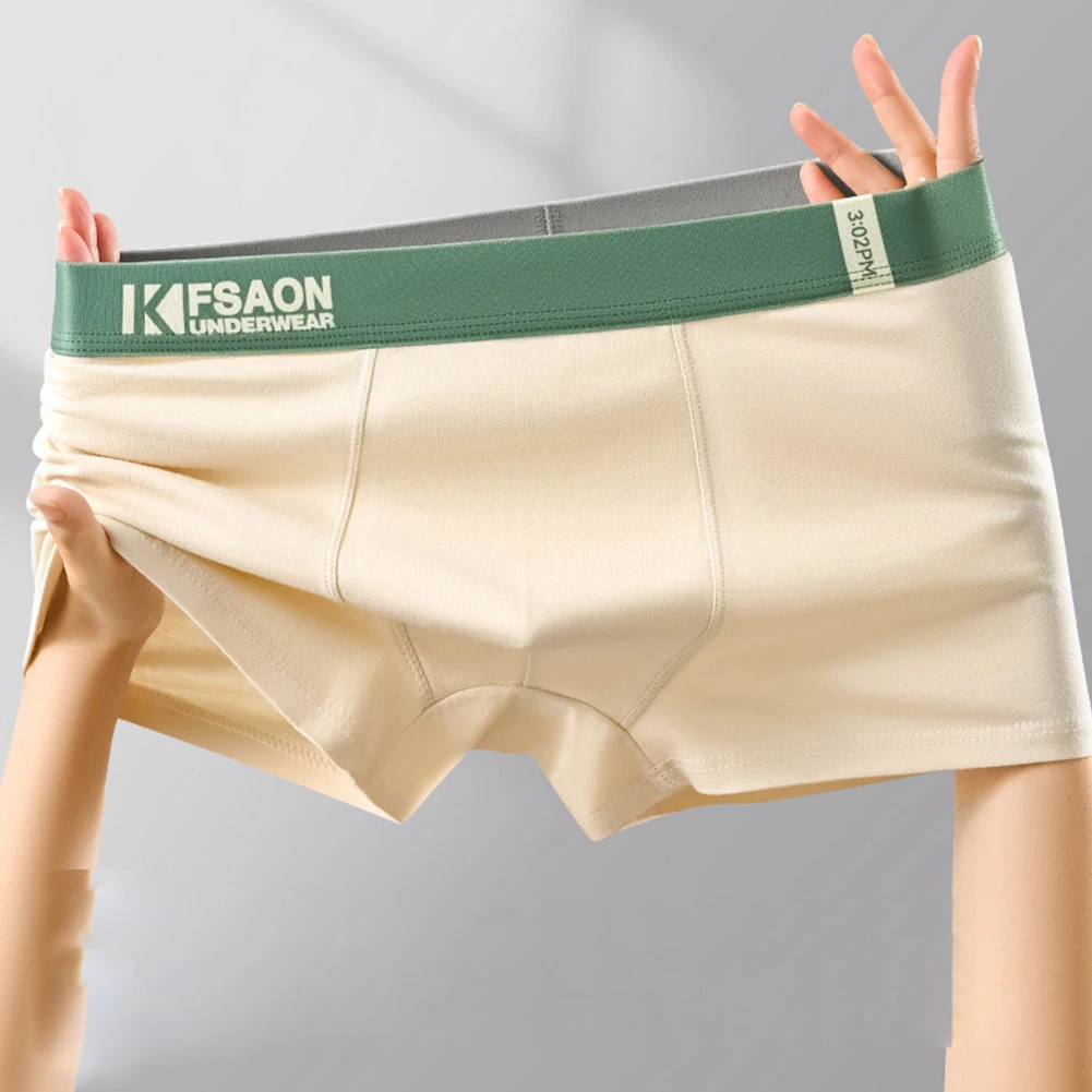 Boxershorts Breathable Underwear 5 Spandex 95 Cotton Color Matching Comfort Fit Breathable Mens Underwear Boxer