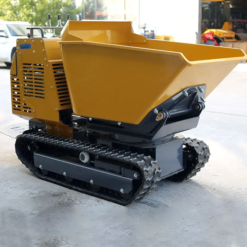 Mini Crawler Dumper Mini Tracked Dumper Agricultural Crawler Carrier Mini Dumper Tracks Loaders Self Loading for Orchard