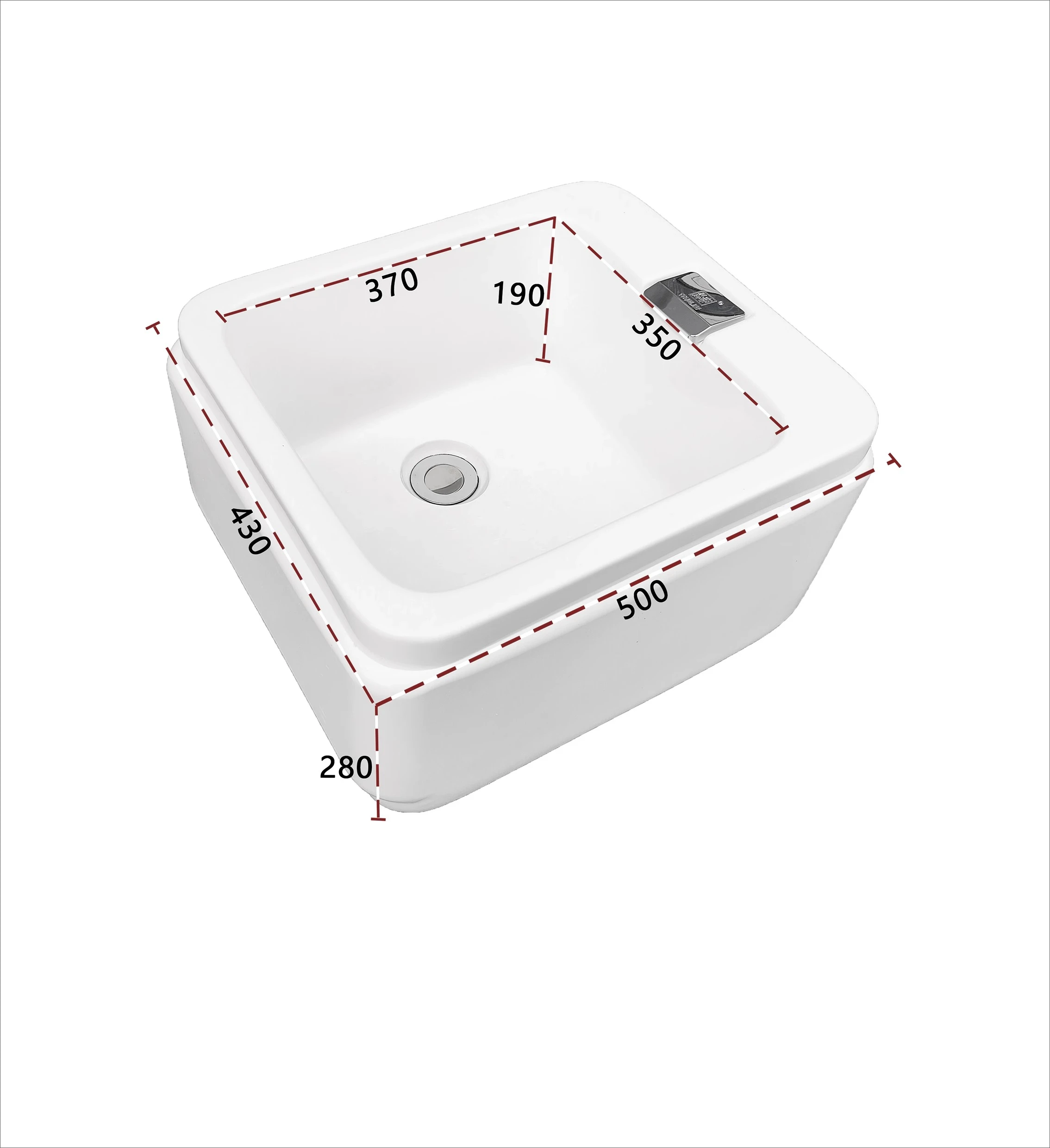 Acrylic foot wash basin, manicure,  commercial foot bath, durable