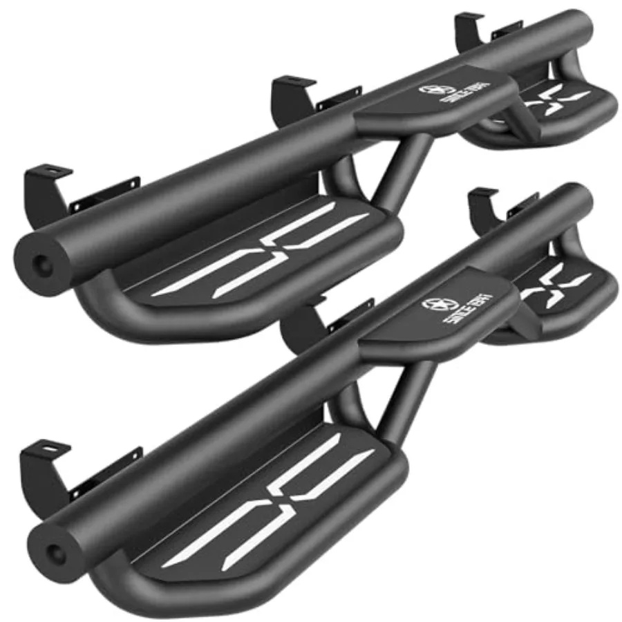 

Running boards side steps for Wrangler JL: aluminum, black, corrosion-resistant, easy bolt-on installation, compatible with 201