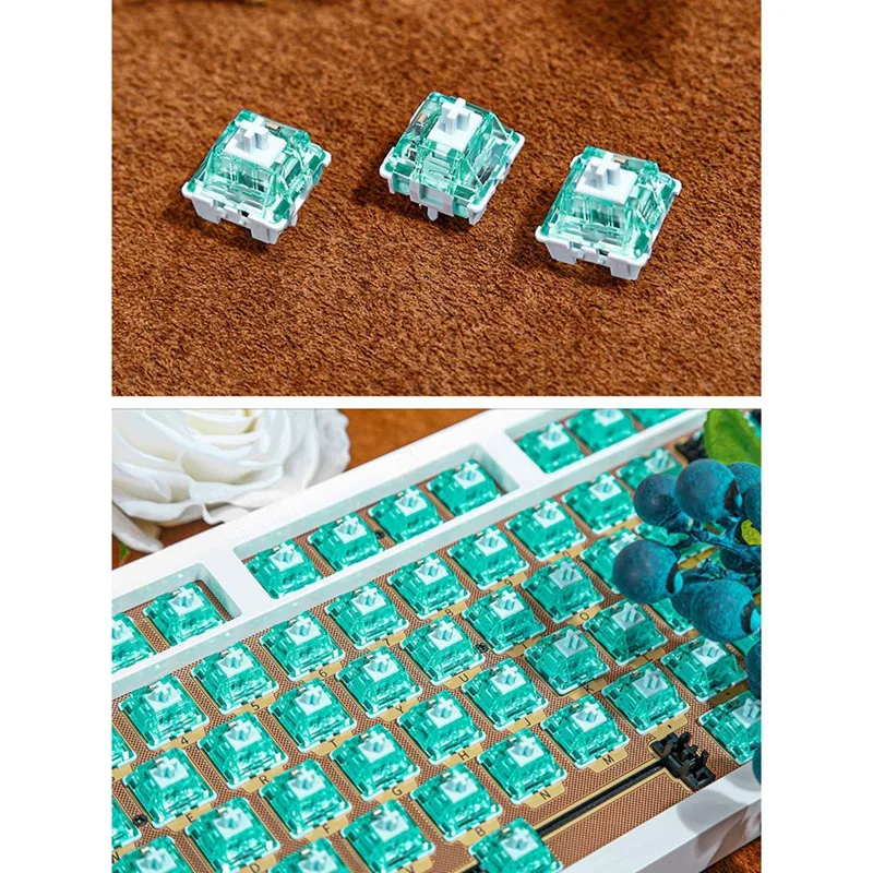 WISH 70 Uds. F.S interruptores de eje para quemar hielo 5 pines eje de párrafo grande avanzado para teclado mecánico para juegos DIY