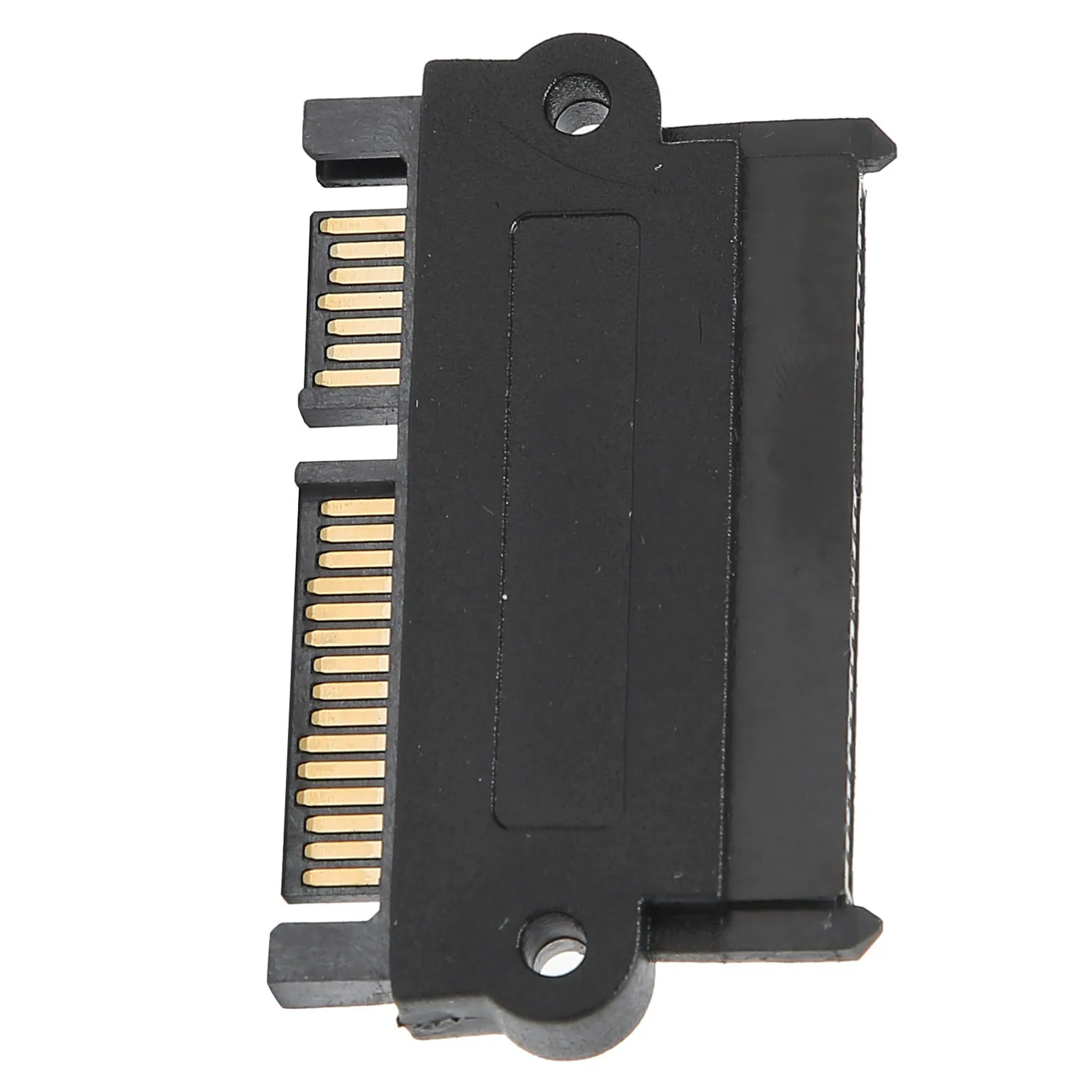 High Stability Adapter SAS to SATA Port Hard Drive to Mainboard 15PIN Converter SFF‑8482 Black Plastic Shell Durable for Compute