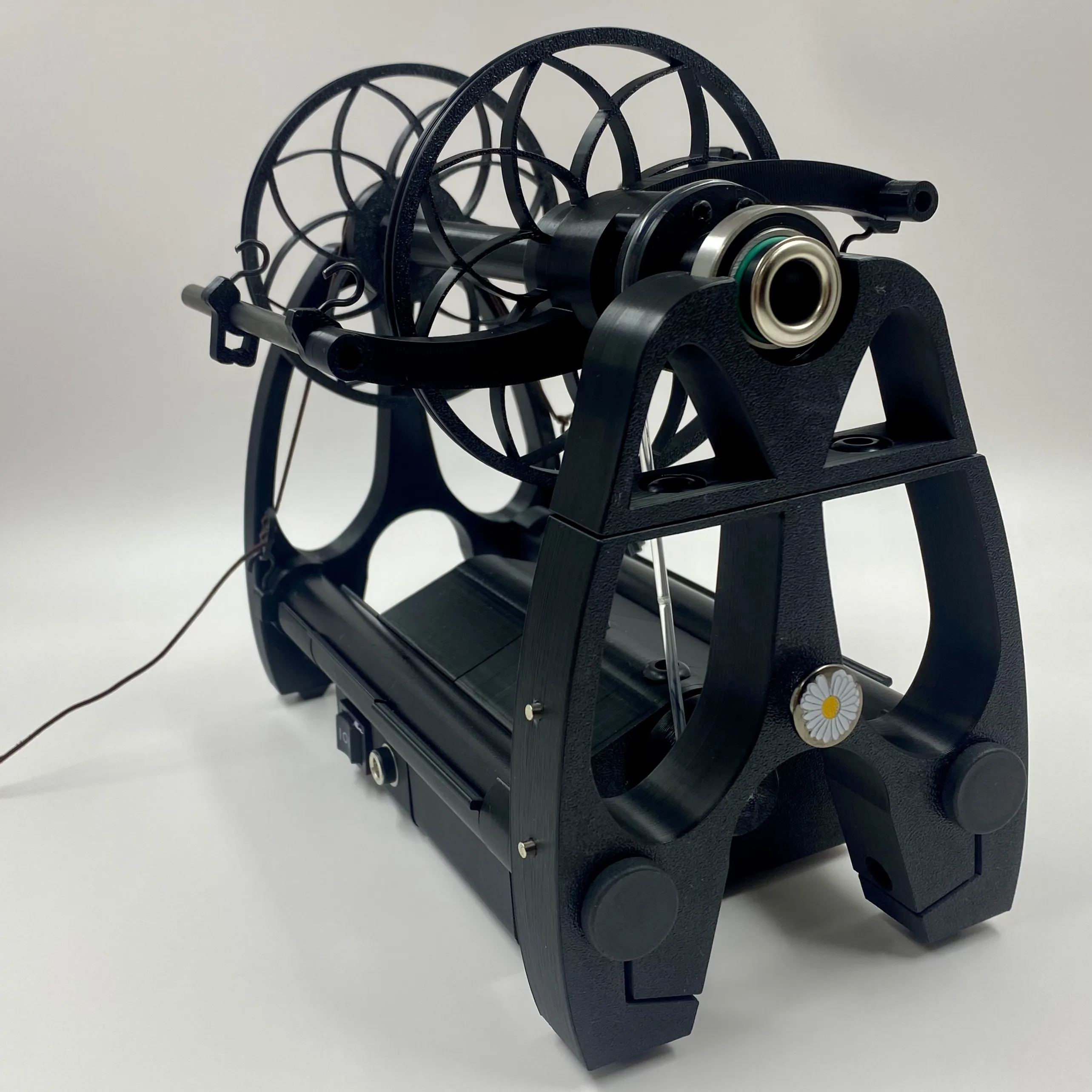 

Pro E-spinner Wool Spinning Wheel for Fiber Crafts Home Use with Foot Pedal，Electric Yarn Winder，Hand-spun yarn making tool
