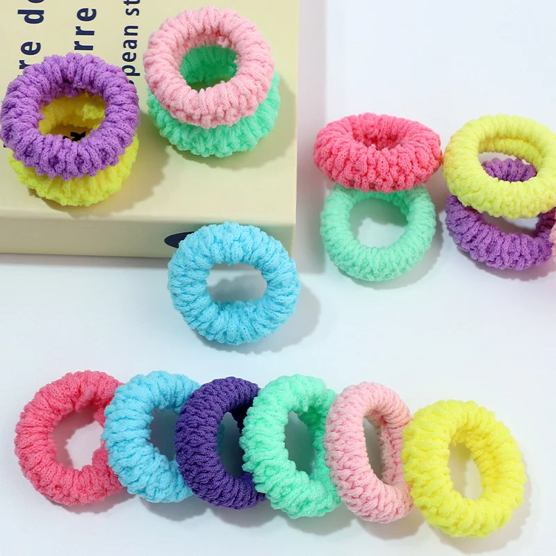 

New Style Hair Ties: Popcorn Hair Bands with Extra-Thickened Elastic Hair Ties and Towel-Style Headbands