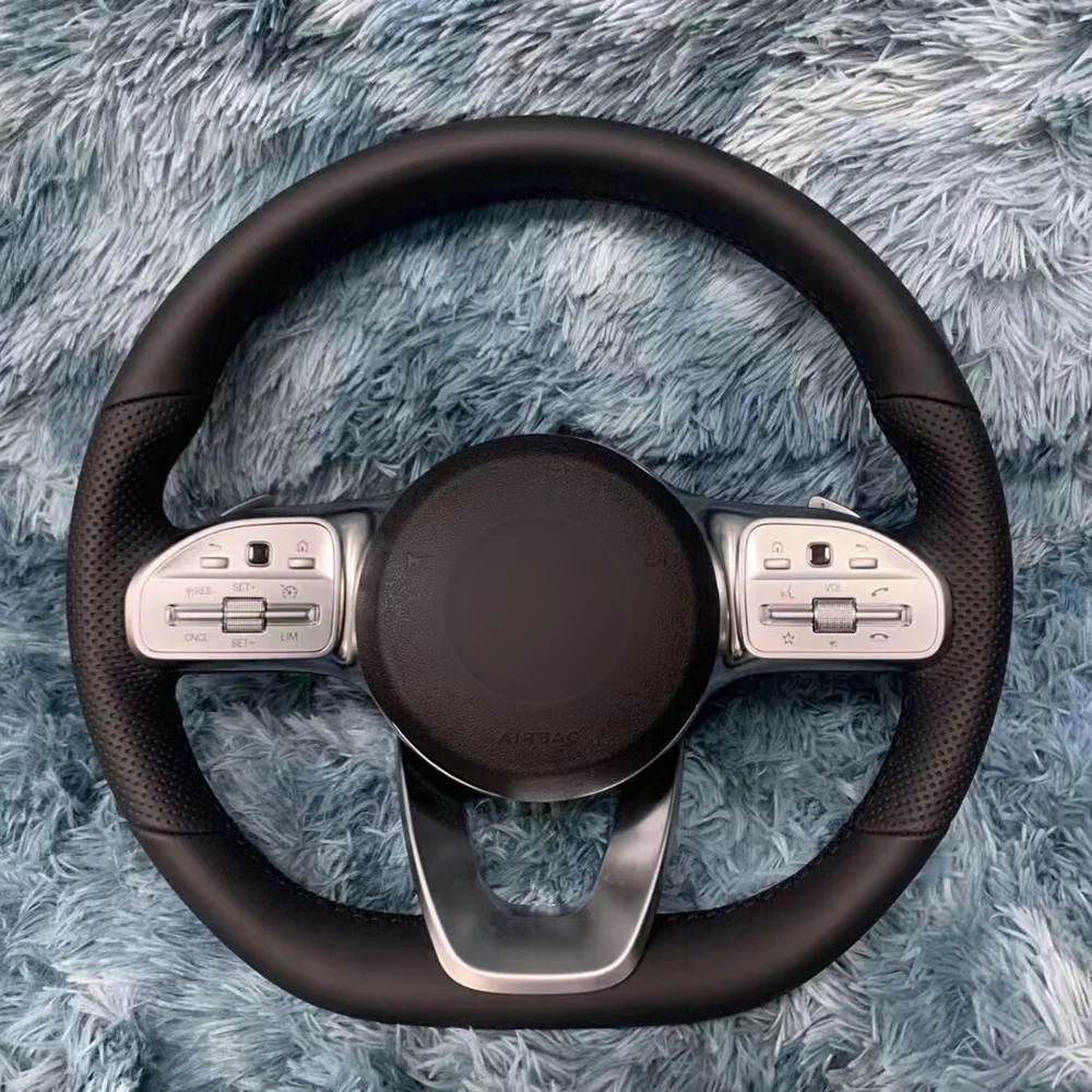 Car Steering Wheel For Mercedes Benz AMG A G E SMLCLS GLE GL CLA W222 Interior Accessorie Shift Paddle Carbon Fiber Accessories