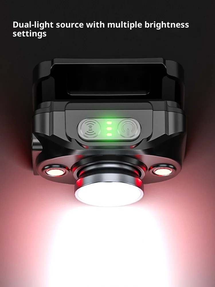 Lem lpro02 poderoso farol de escalada ao ar livre lanterna 1800mah 1000lm recarregável cabeça de pesca tocha