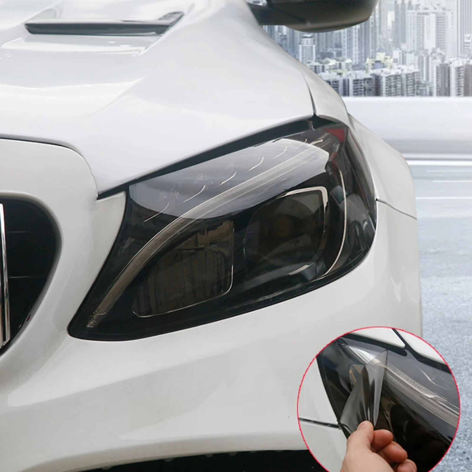 

100CM*30CM Auto Light Black Chameleon Car Tint Tail Light Headlights Fog Vinyl Smoke Film Foil Sticker Cover Glossy Car Wrap