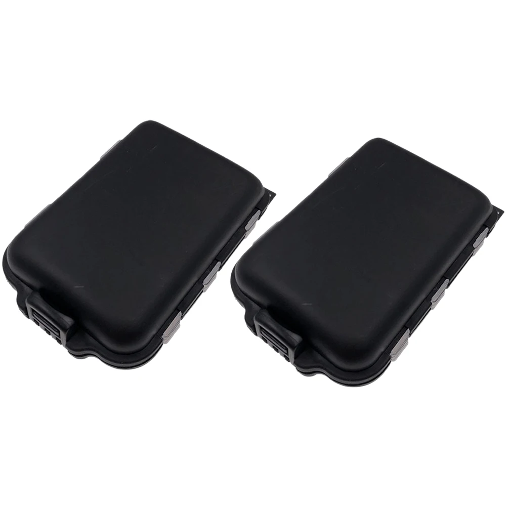 

2Pcs Fishing Lure Container Heavy-Duty Tackle Case with Dividers Large Capacity Bait Box for Outdoor Fishing Accessories