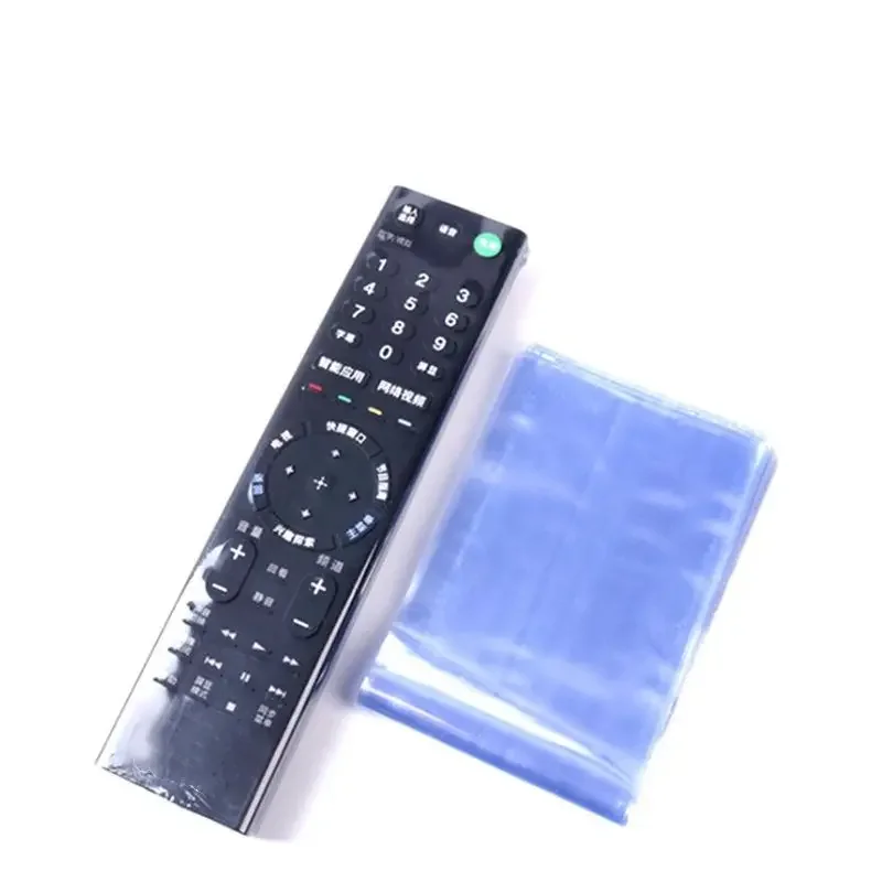 10Pcs TV Air Conditioner Remote Control Plastic Protective Cover Dust Waterproof Heat Shrink Film Clear Tightly Wrapping Film