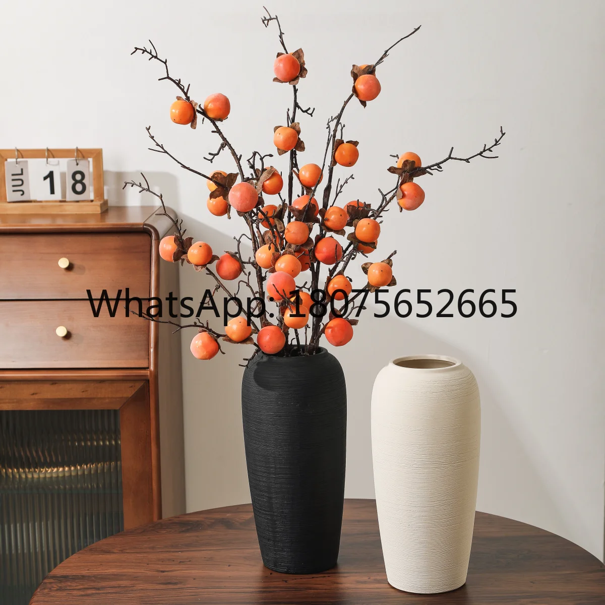 Ceramic vase living room ornament flower arrangement retro medieval simple art wabi sandy wind