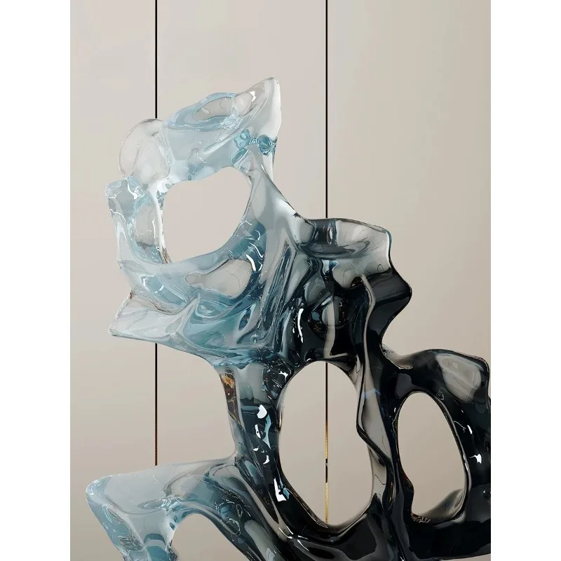 Stone to run Abstract handicrafts Sculpture ornaments Living room entrance wine cabinet decorations