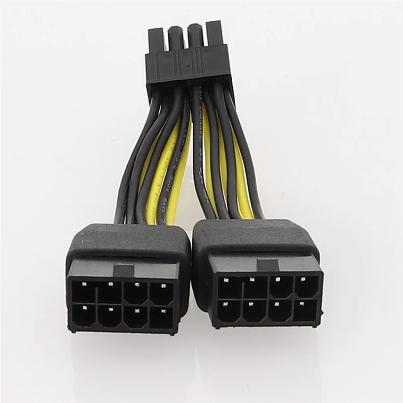 Quality Dual 8Pin to 8Pin Power Cable Graphics Card Power Cord Cable for NVIDIA TESLA K80/M40/P100/V1 GPU 10cm, A
