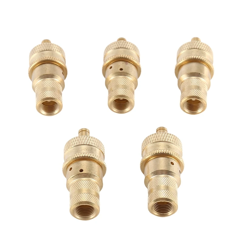 5Pcs Offroad Brass Tire Venting Machine S Kit Automatic 6-30Psi Tyre Tire Pressure Relief Valve Deflators Bleeder Valve