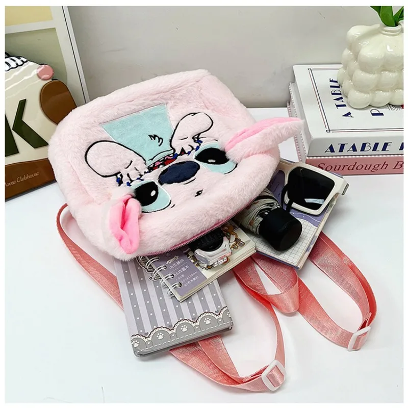 ディズニー カワイ スティルト ステッチ ぬいぐるみ バックパック 学生 スクールバッグ かわいい漫画の女の子のバックパック 誕生日プレゼント クリスマスギフト