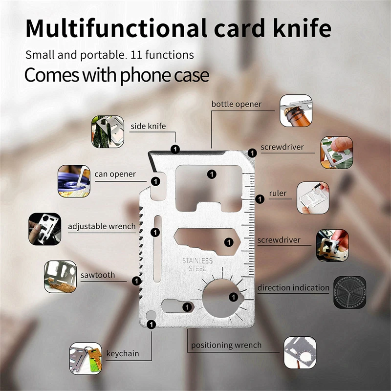 Multifunctional Card Knife Protective Cover For iPhone 15 Pro Max 14 Plus 12 Pro 13 Mini 11 Pro XS 13Pro Max XR Phone Cards Case