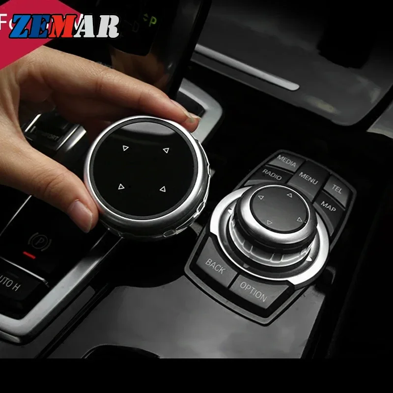 Original Upgrade Car Multimedia Button Cover iDrive Stickers for BMW F30 F10 F11 F07 F01 F02 E60 E90 E91 E92 E93 F20 F21 F22 F32