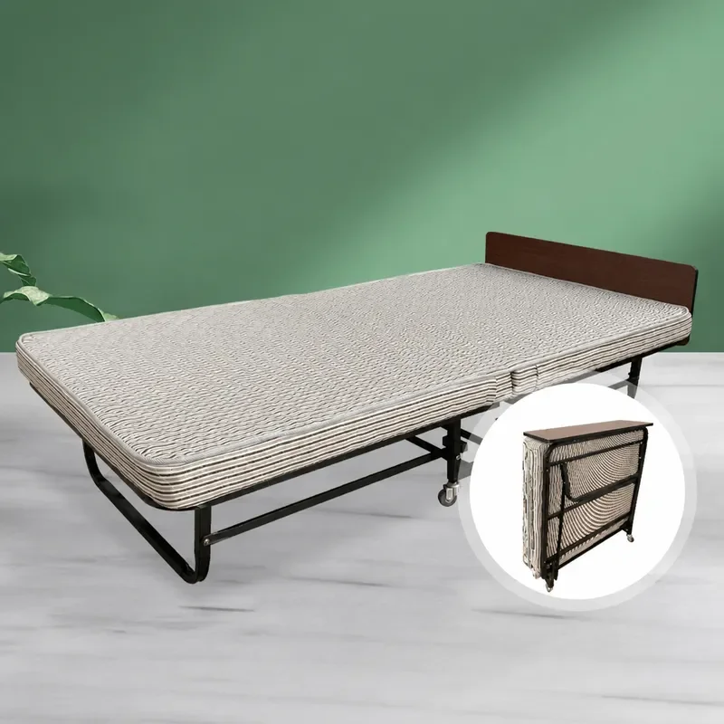 Hotel Extra Bed Rollaway Bed Convenient Removable Sponge Single Bed for Room and Household Use