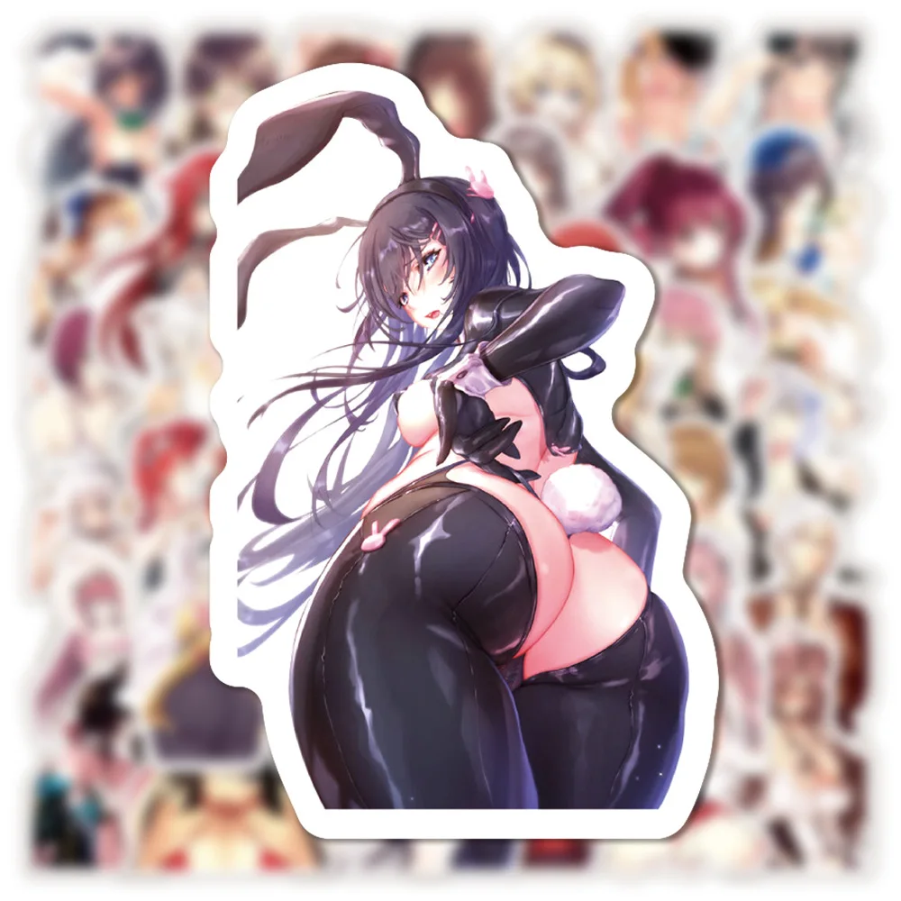 50pcs Non-repeating Cute Kawaii Two-dimensional Sexy Beauty Graffiti Stickers