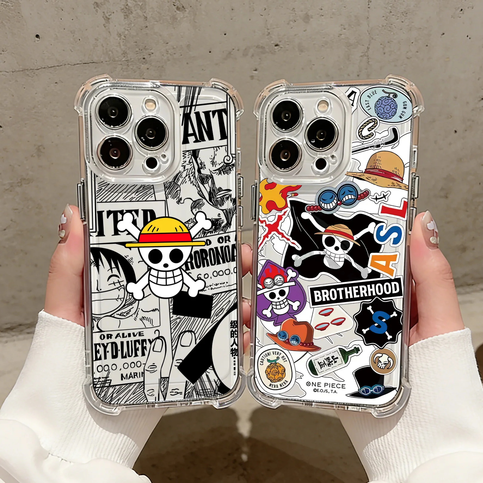 Anime Luffys Zoros Phone Case For Samsung Galaxy S26 S25 S24 S23 S22 S21 S20 Edge FE Ultra Plus 4G 5G Anti Fall Clear TPU