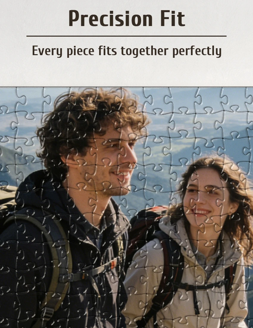 Puzzle Personalizzati - Scegli le Pezzi (108/200/300/500/1000) Regalo Perfetto per Amici Famiglia Souvenir Giocattoli Puzzle da Pavimento, in Legno