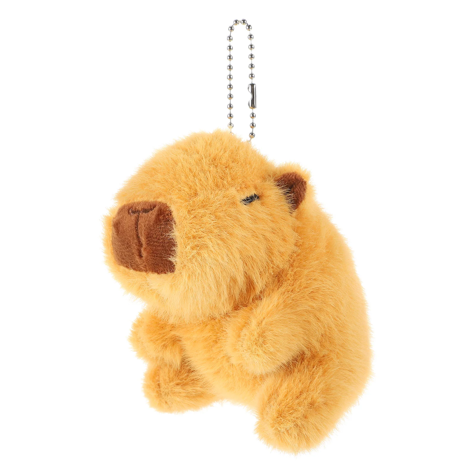 

Capybara Keychain Plush Charms Backpack Pendant Hanging Decor Stuffed Toy Ornament Pendants Schoolbag Keychains