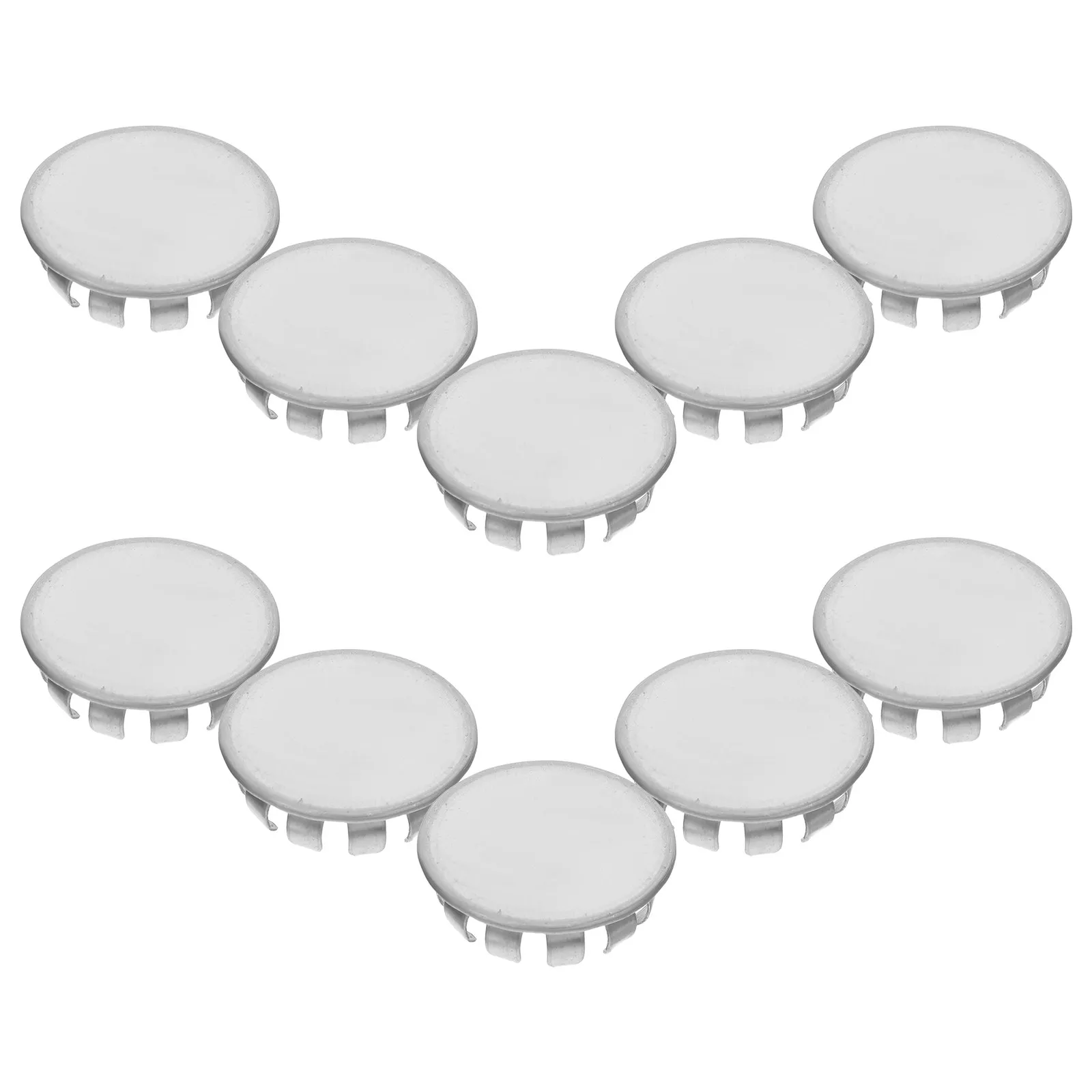 10 Pcs Electrical Box Hole Plug Panel Knockout Plugs Round Metal Seal Cap Removable
