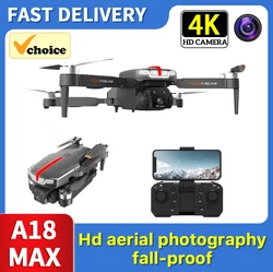 A18 Max Drone 8K profesjonalny 4K kamera HD WIFI FPV Dron unikanie przeszkód czteroosiowy składany quadcopter-zabawka zdalnie sterowany