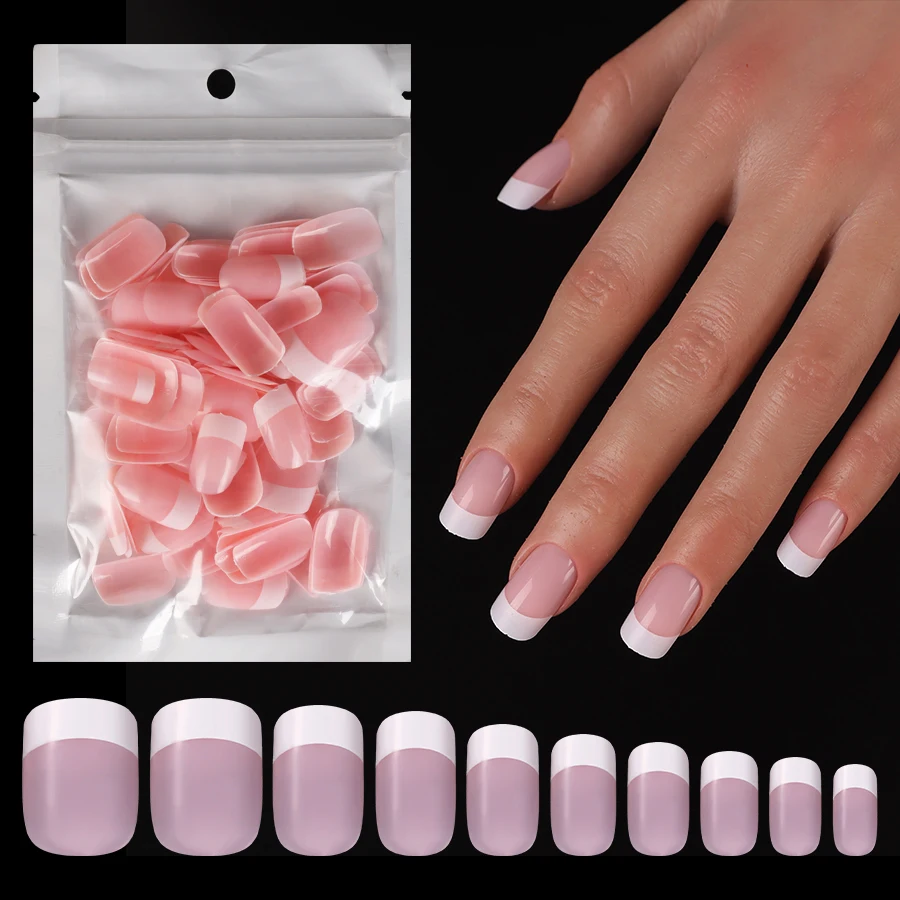 Fashion Trend Press on Nails Acrylic Full Coverage DIY False Nails Multiple Colors Naturally Reusable Art Beauty Nails