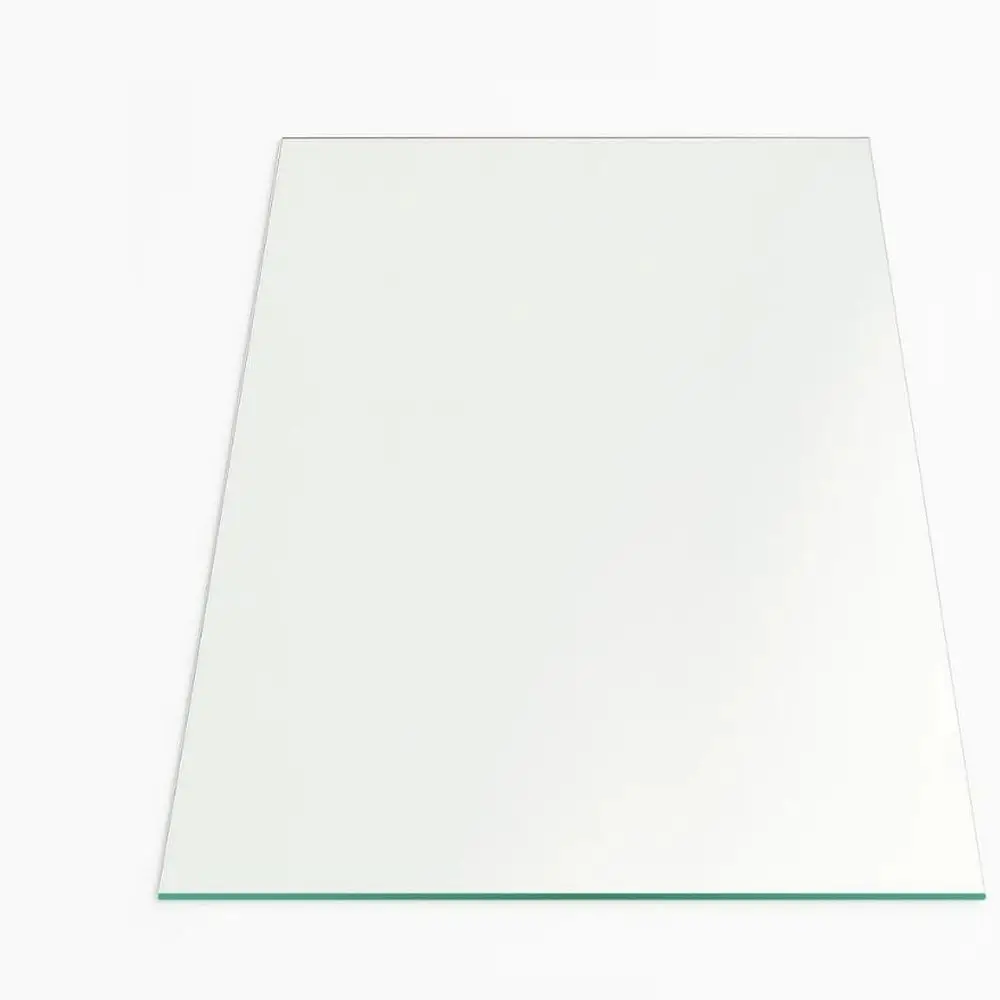 

24x48 Tempered Glass Table Top, 3/8 Thick, Polished Edges for Large Office and Home Use