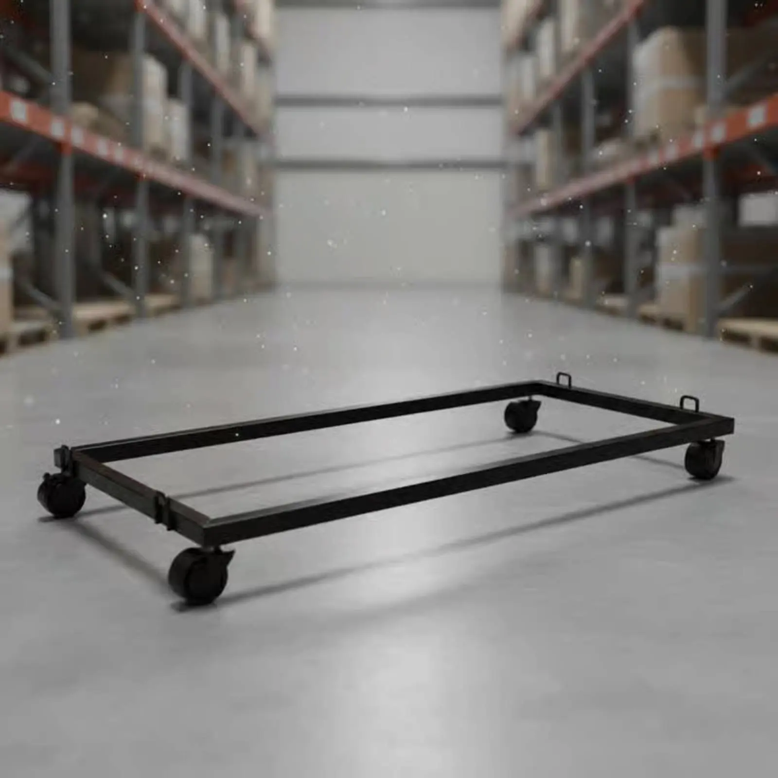 Rectangular Moving Transport Trolley Versatile Sturdy Duty Appliance Mover Metal Piano Mover Effortless Rolling Casters